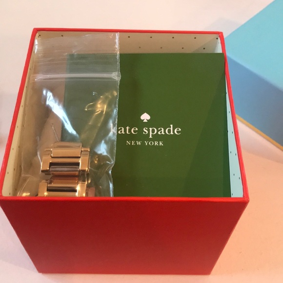 Kate Spade Gold Gramercy Watch w/ Crystals - Picture 8 of 8